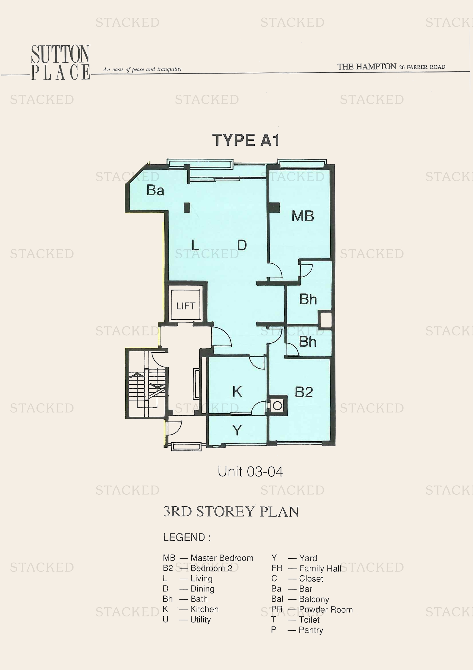 Sutton Place floor plan